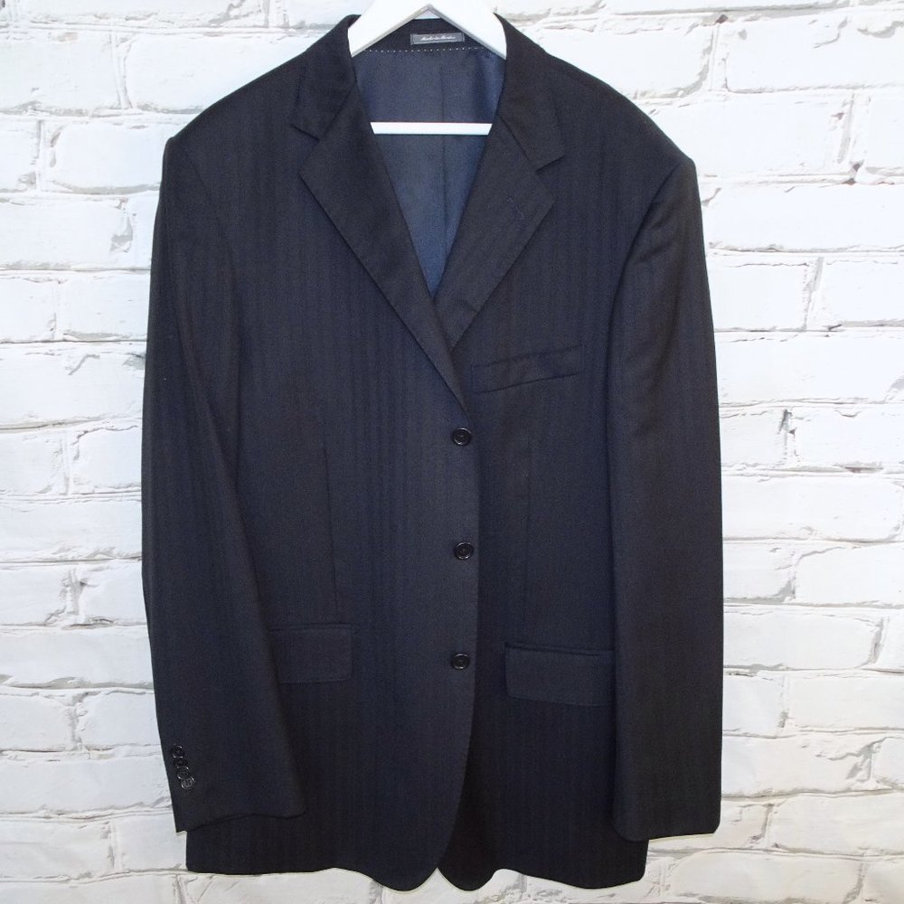 Saks Fifth Avenue Ermenegildo Zegna Stripe Wool Silk Suit